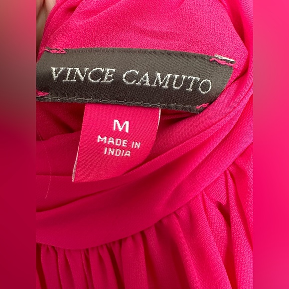 VINCE CAMUTO Halter-Neck Wide-Leg Jumpsuit in Pomegranate Pink size Medium. NWT - Picture 8 of 11